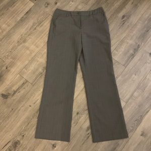 Womens grey twill dress pants, wrinkle free Sz ~>8